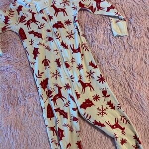Hanna Andersson pajamas Kids 24 monts Festive Red and White #5